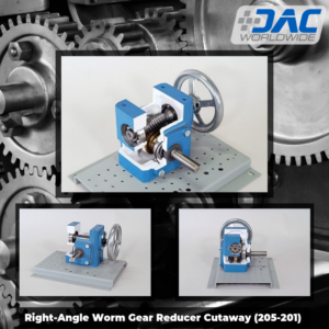 DAC Worldwide Right-Angle Worm Gear Reducer Cutaway Infographic | 205-201 | 5 tools article
