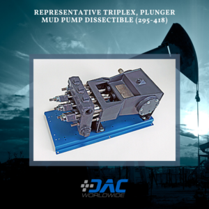 DAC Worldwide - Representative Triplex, Plunger Mud Pump Dissectible - 295-418 - Infographic