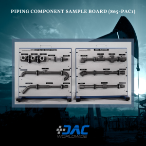DAC Worldwide Piping Component Sample Board - 865-PAC1 - Infographic