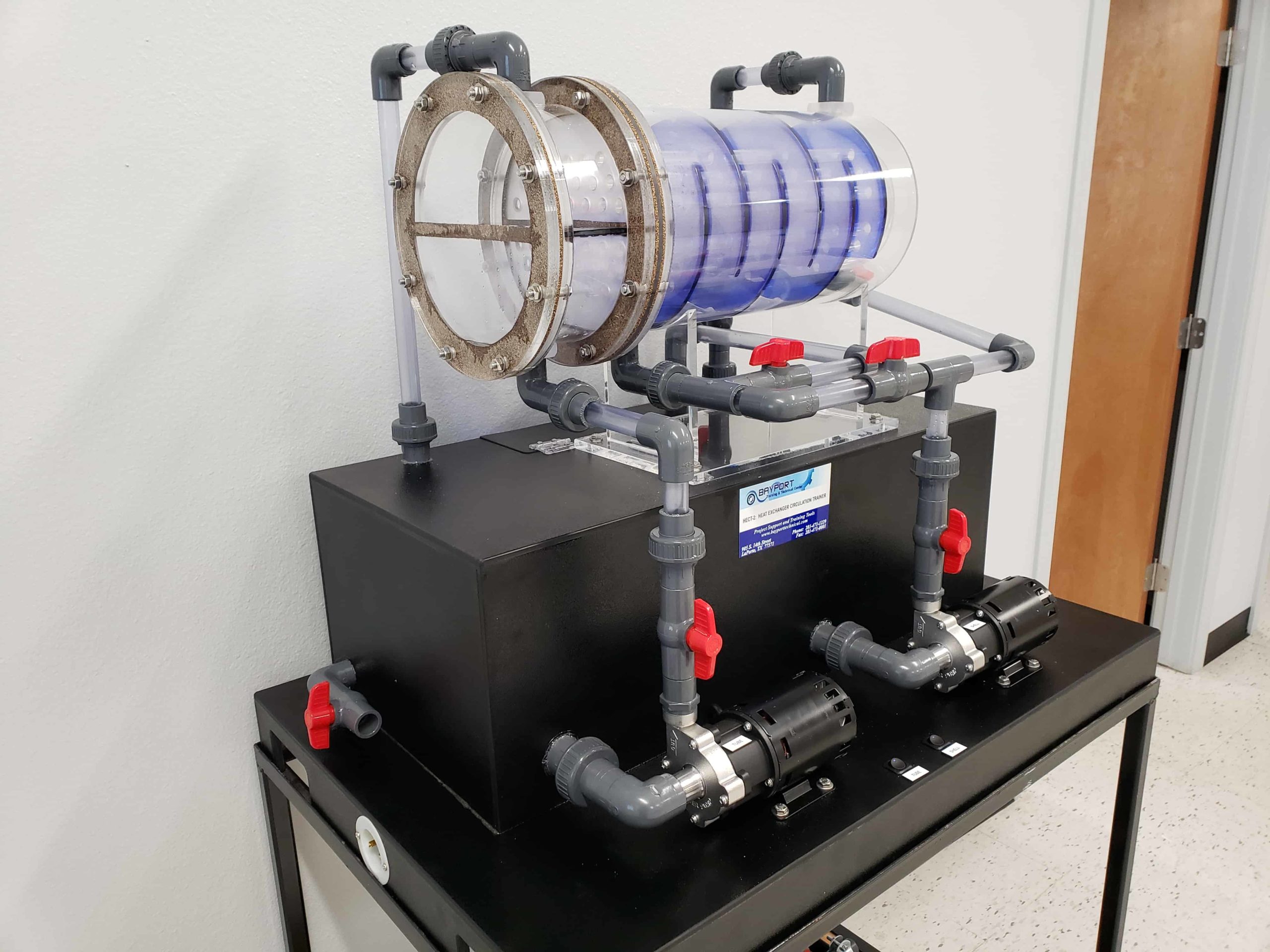 Bayport Technical | U-Tube Heat Exchanger Circulation Trainer with Backwash